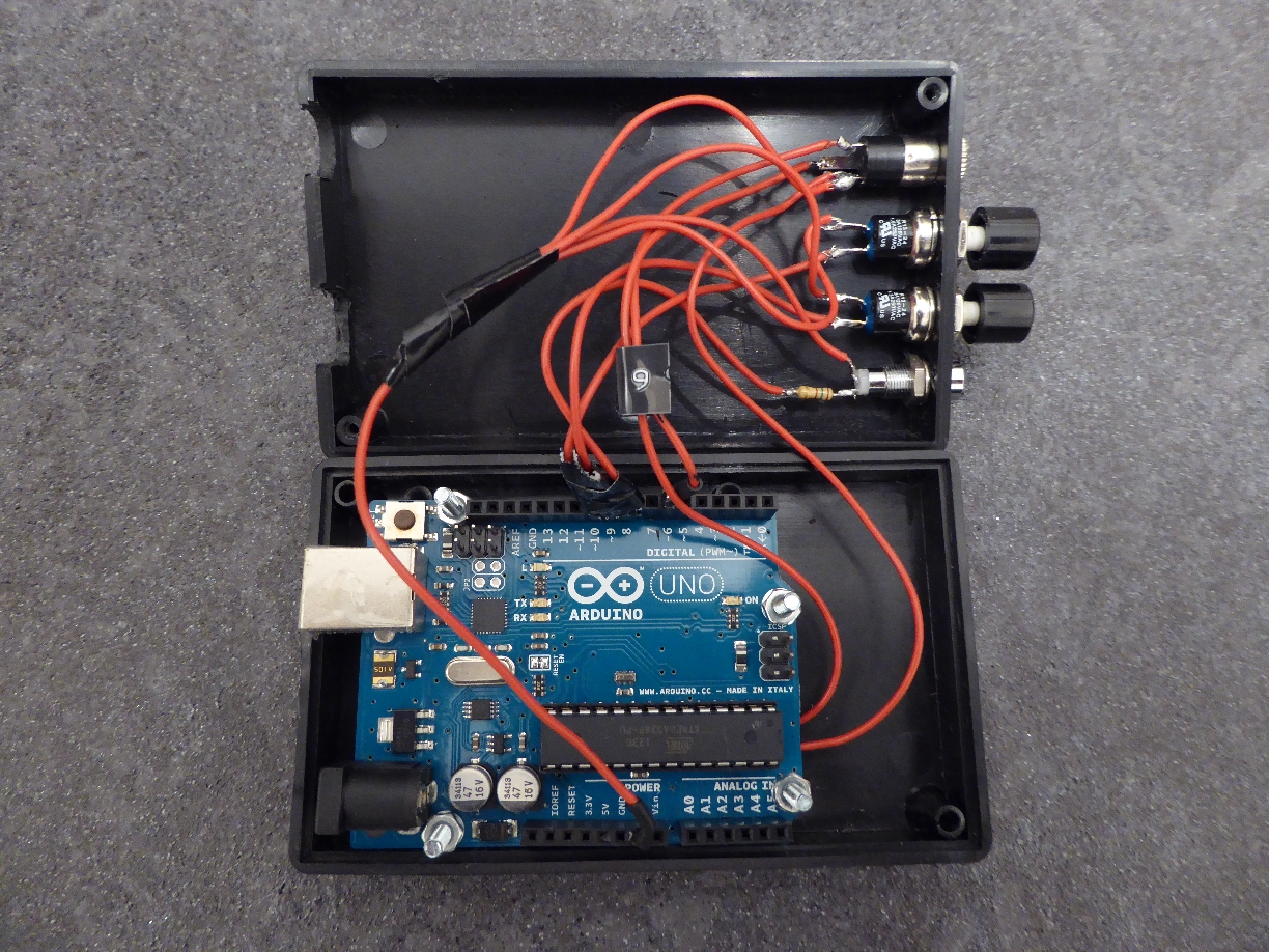 Opened control unit